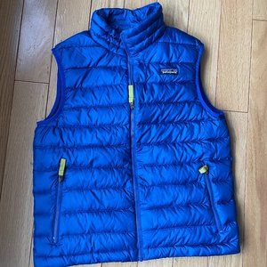 Patagonia Down Sweater Vest Kids size XL (14) Blue